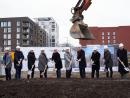 Erster Spatenstich für die neue E-Quartiersgarage im Neckarbogen
